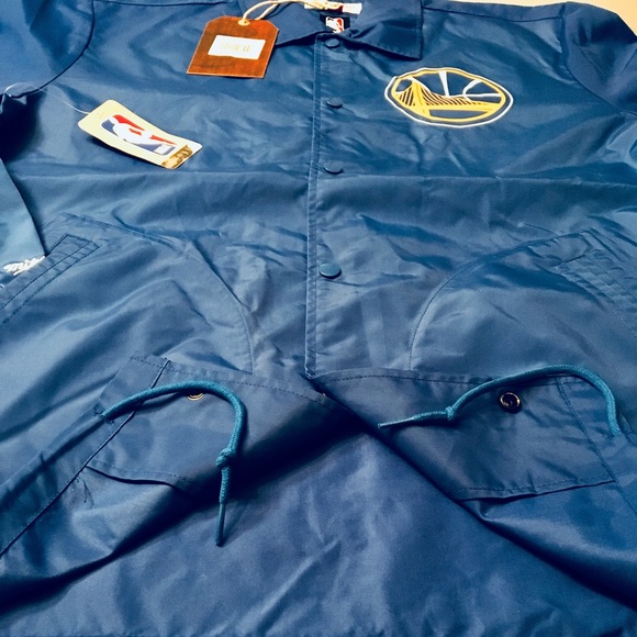 🆕 🔥M&N Golden State Warriors Coaches Jacket☄️🏀 - Picture 5 of 7